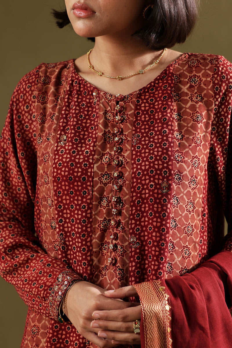 Naqsh-e-Ajrak 3-Piece Set