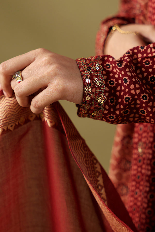 Naqsh-e-Ajrak 3-Piece Set