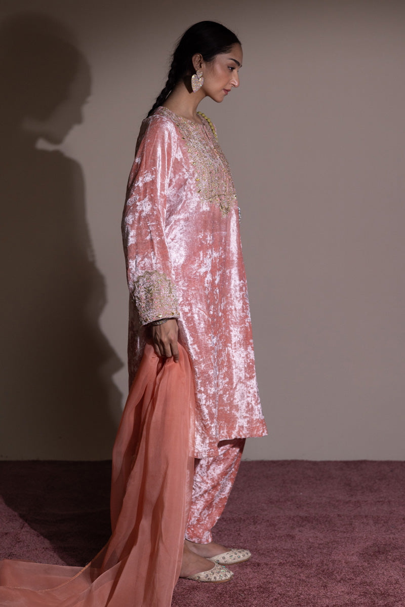 Resham-e-Khaas Velvet 3-Piece Set