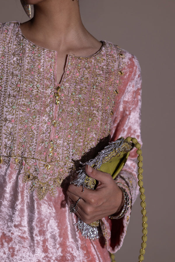 Resham-e-Khaas Velvet 3-Piece Set