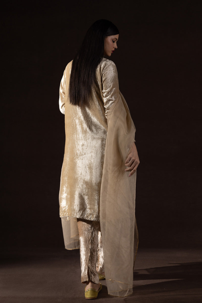 Resham-e-Khaas Velvet 3-Piece Set