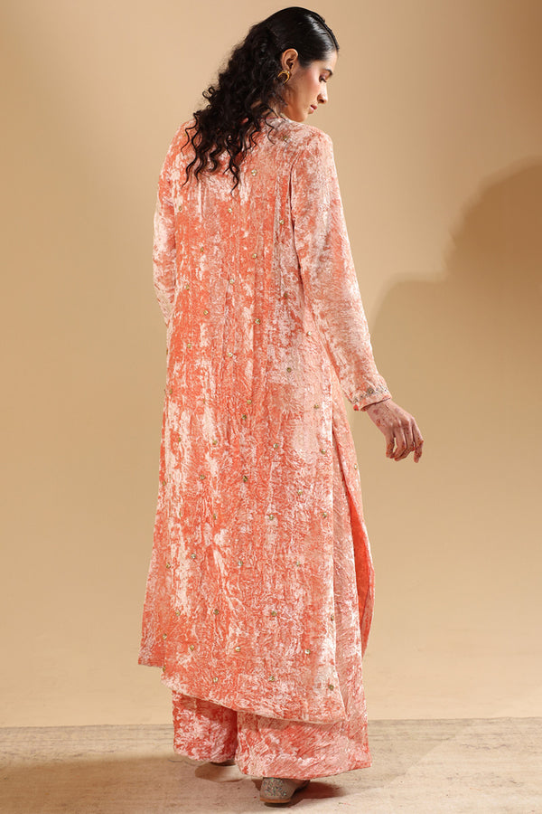 Embroidered Velvet Noir Set