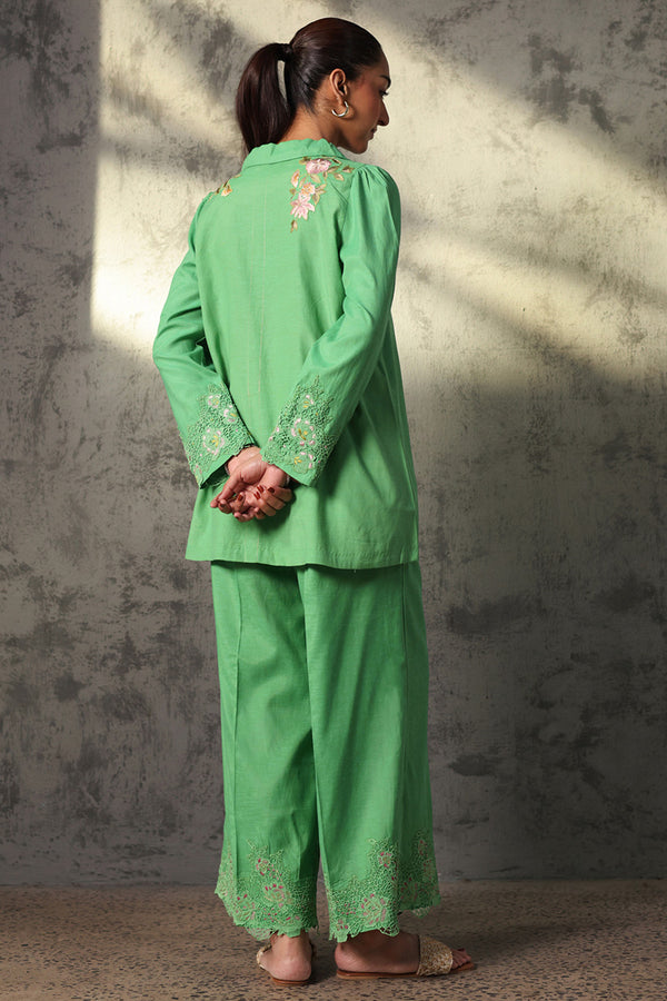 Oriental Florals Button Down Set