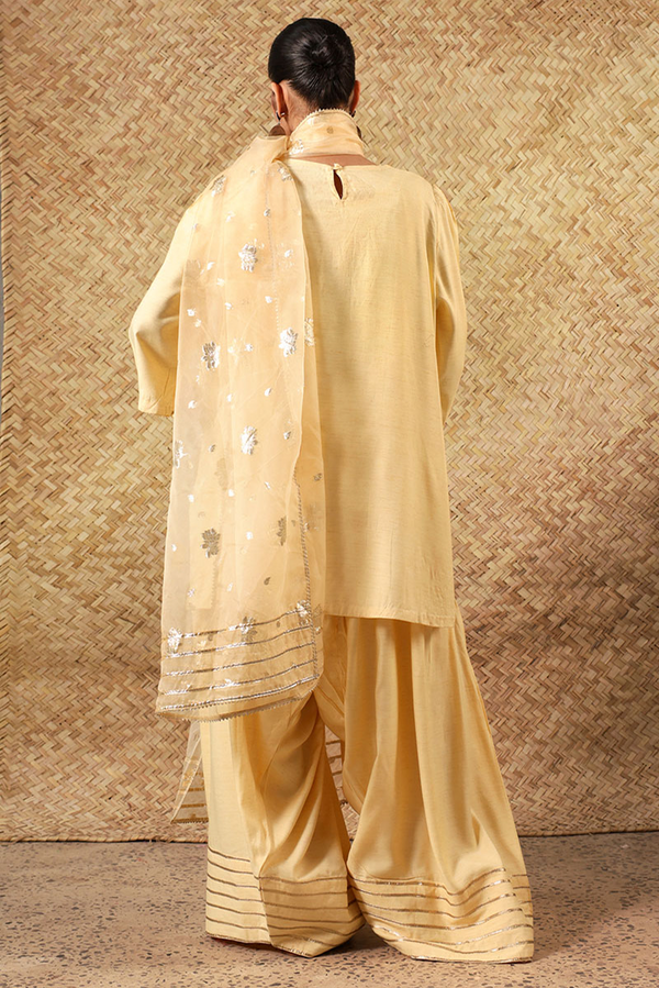 Gilded Polki 3-Piece Farshi Ensemble