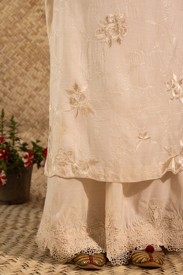 Pure Blossom Embroidered Suit