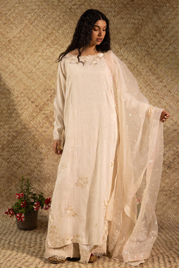 Pure Blossom Embroidered Suit