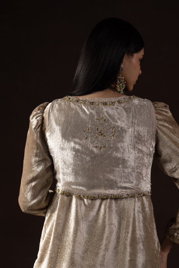 Rich Velvet Embroidered Koti