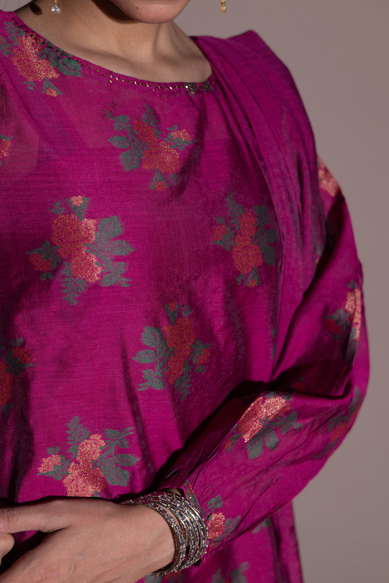 Jacquard Golden Rose Duo-Set