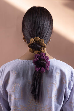 Flower Scrunchies