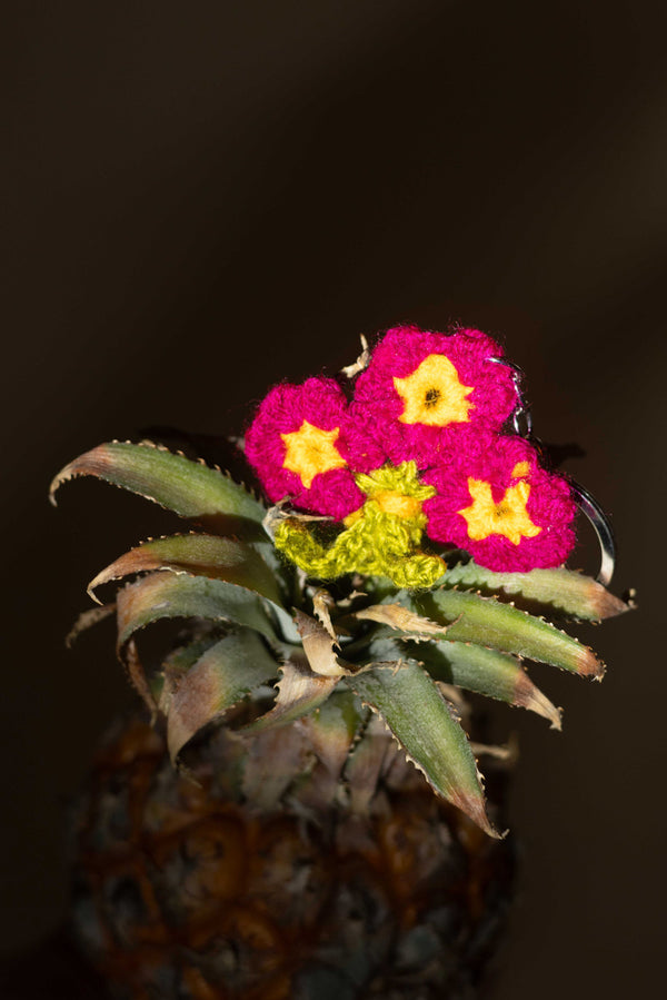 Crochet Flower Keychain