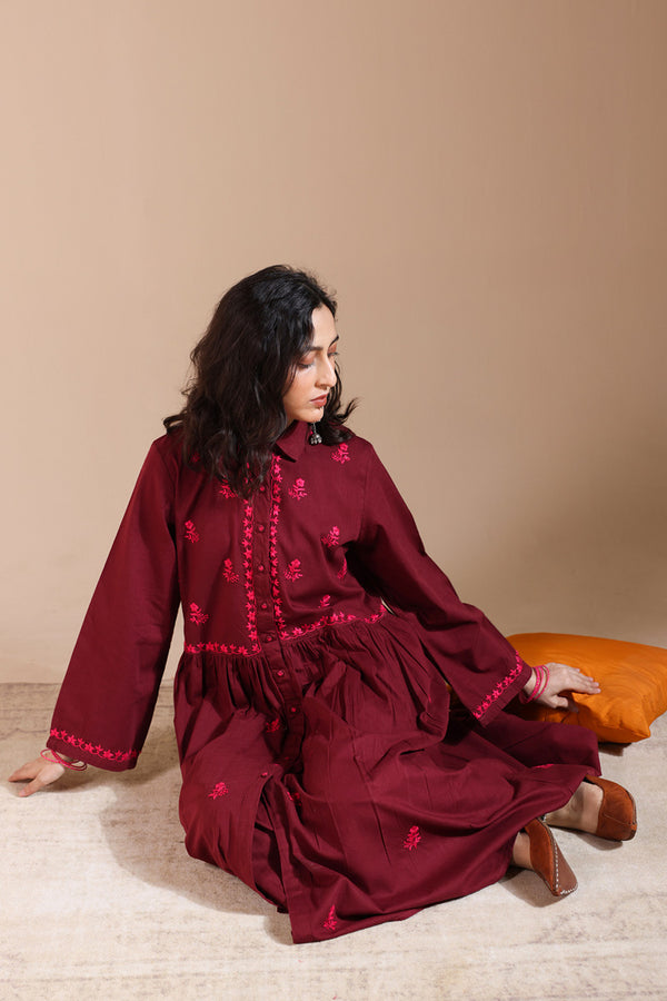 Hand-Embroidered N K R Set