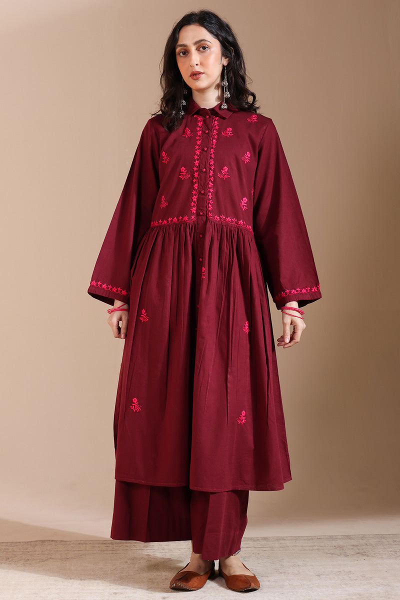 Hand-Embroidered N K R Set