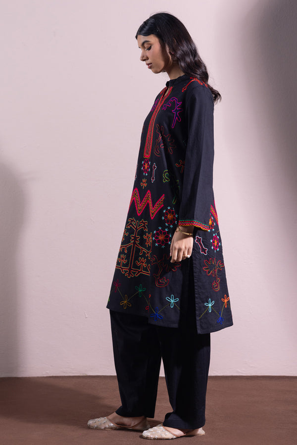 Hand-Embroidered N K R Style Set