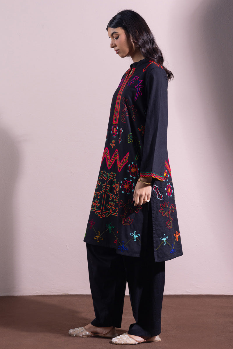 Hand-Embroidered N K R Style Set