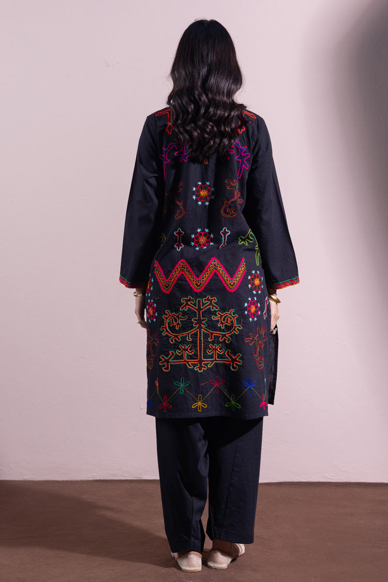 Hand-Embroidered N K R Style Set