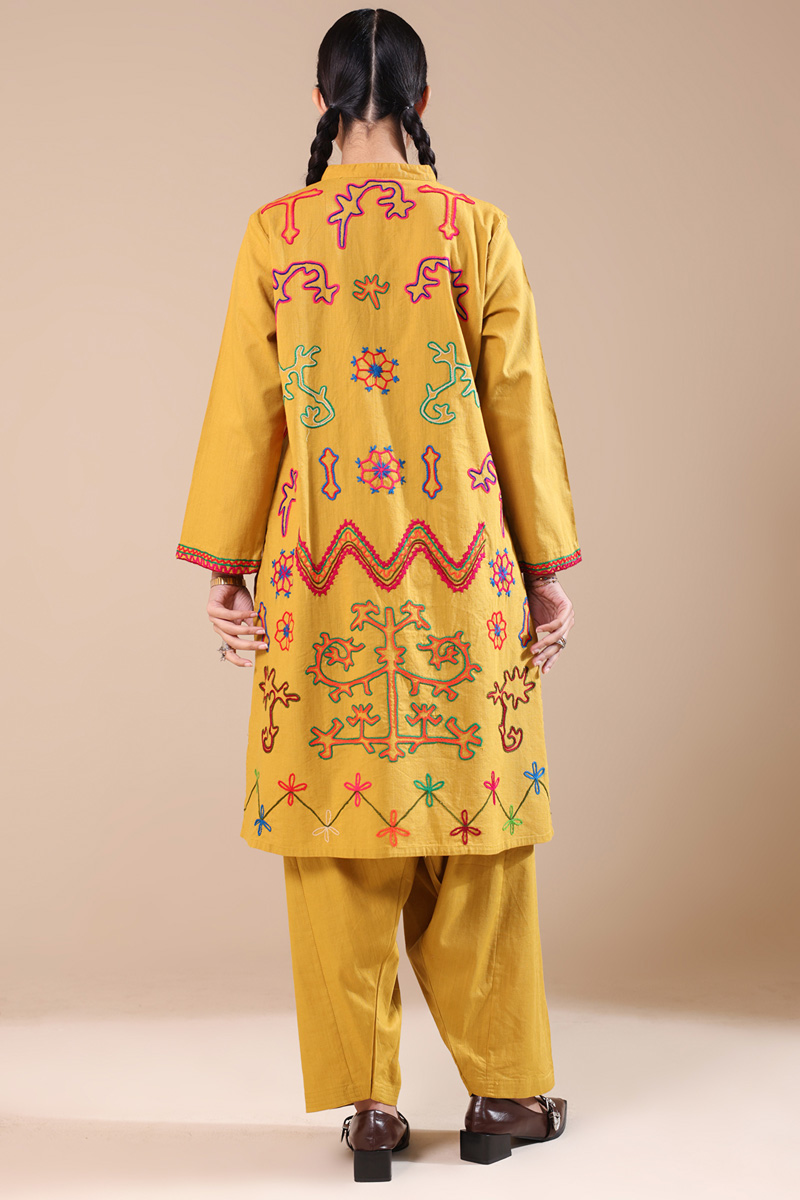Hand-Embroidered N K R Style Set