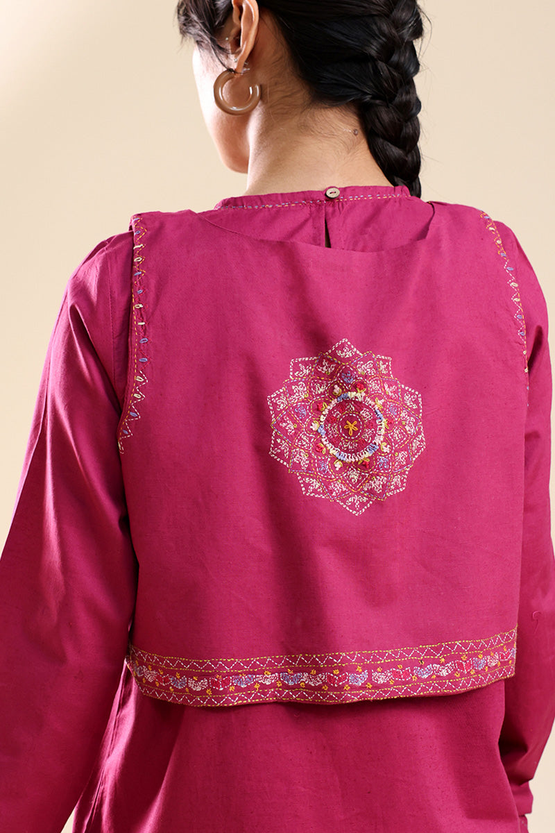 Hand-Embroidered 3-Piece Koti Set