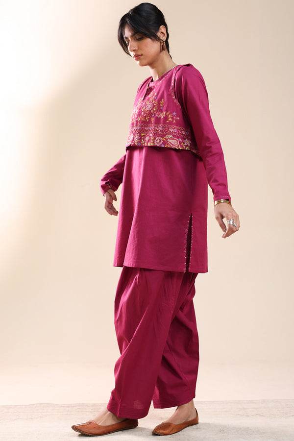 Hand-Embroidered 3-Piece Koti Set