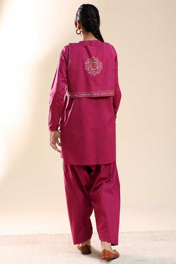 Hand-Embroidered 3-Piece Koti Set