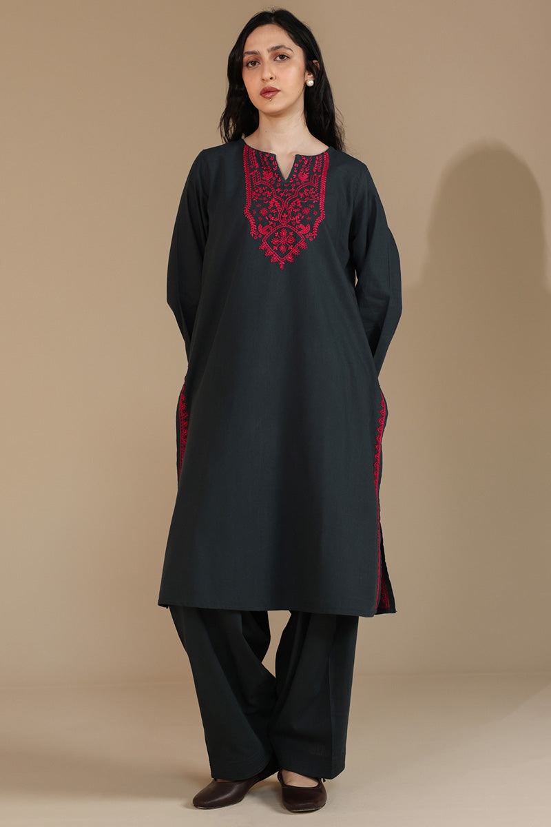 N K R Embroidered Set