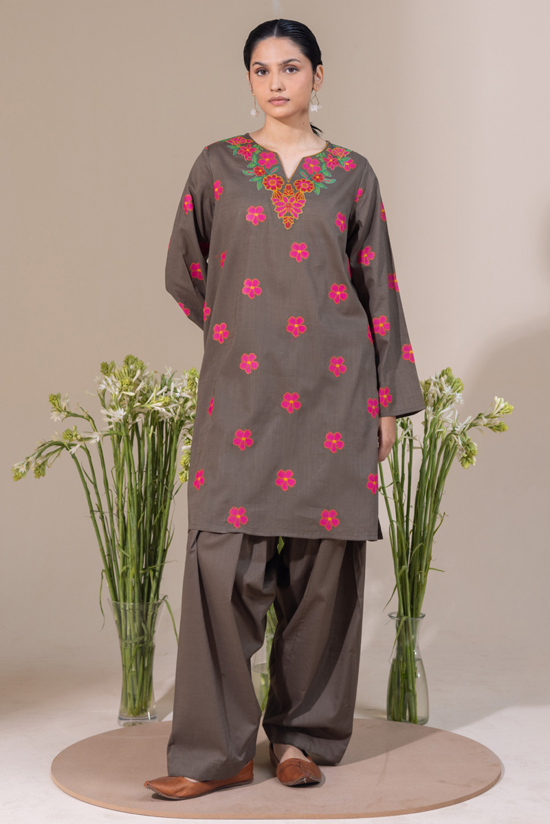 Pyari Paras Embroidered Set
