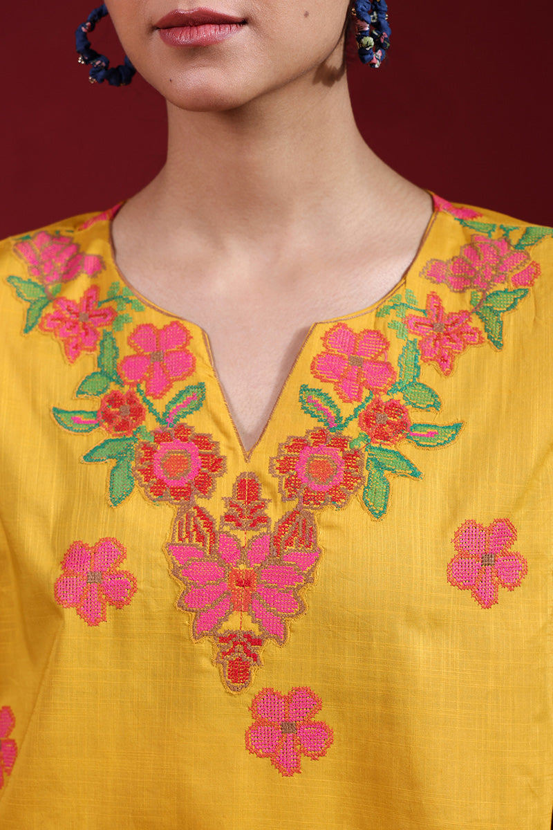 Pyari Paras Embroidered Set