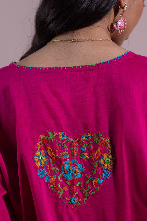 Heart Embroidered Set