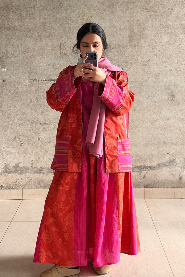 Jacquard Weave Skirt 3-Piece Set