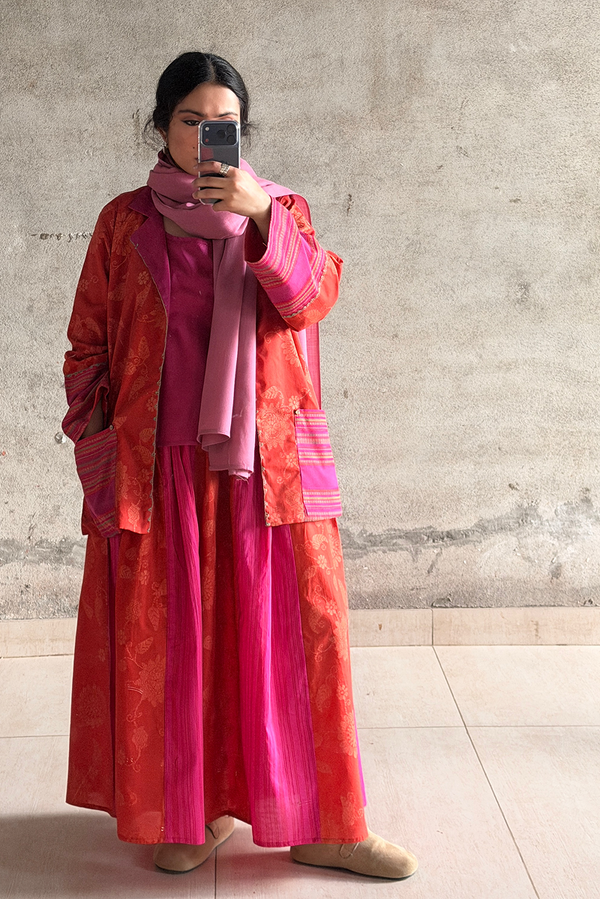 Jacquard Weave Skirt 3-Piece Set