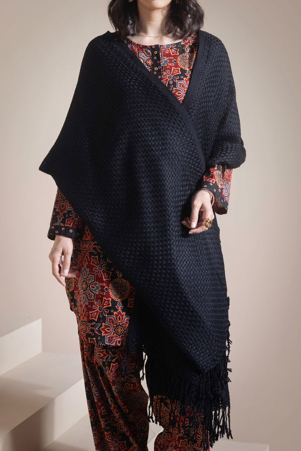 Woven Checks Shawl