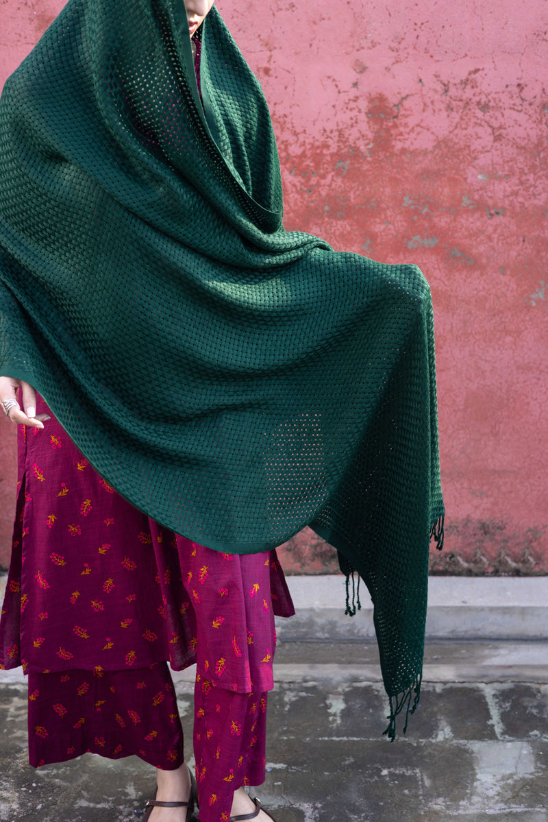 Woven Checks Shawl