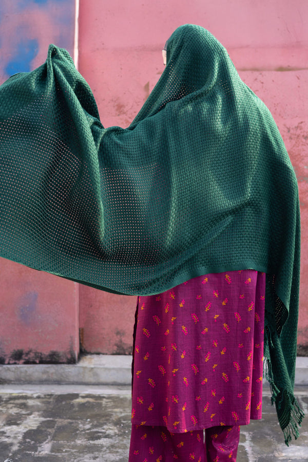 Woven Checks Shawl