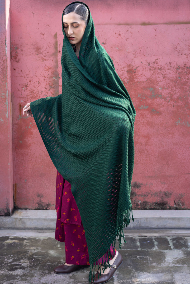 Woven Checks Shawl