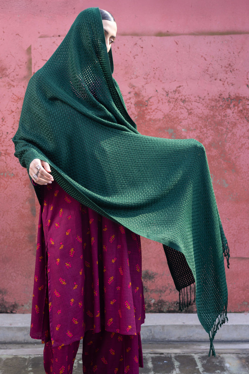 Woven Checks Shawl