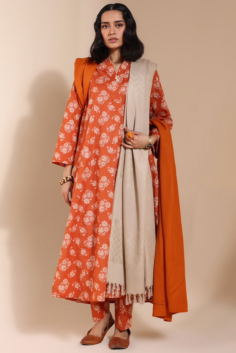 Melange Printed Duo-Set