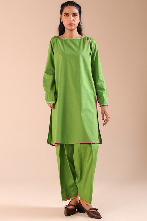 Chitrali Chogha Embroidered Set