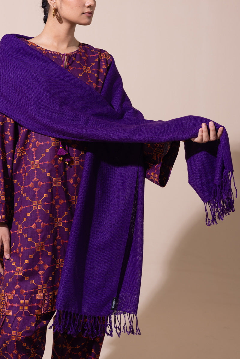 Rustic Woven Shawl