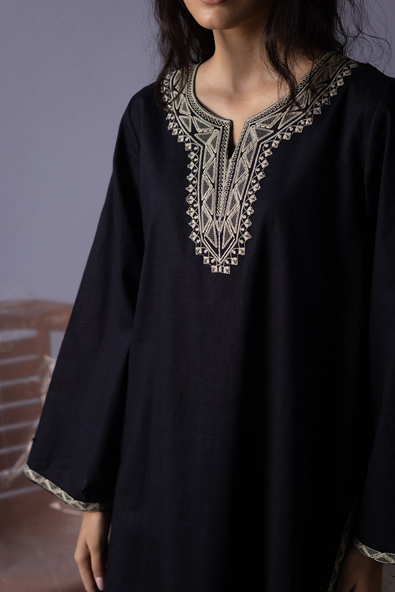Midnight Embroidered Duo-Set