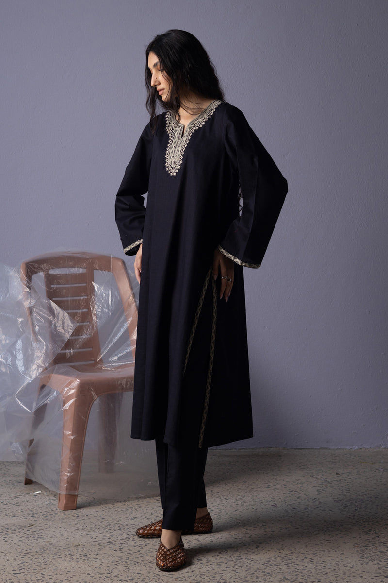 Midnight Embroidered Duo-Set