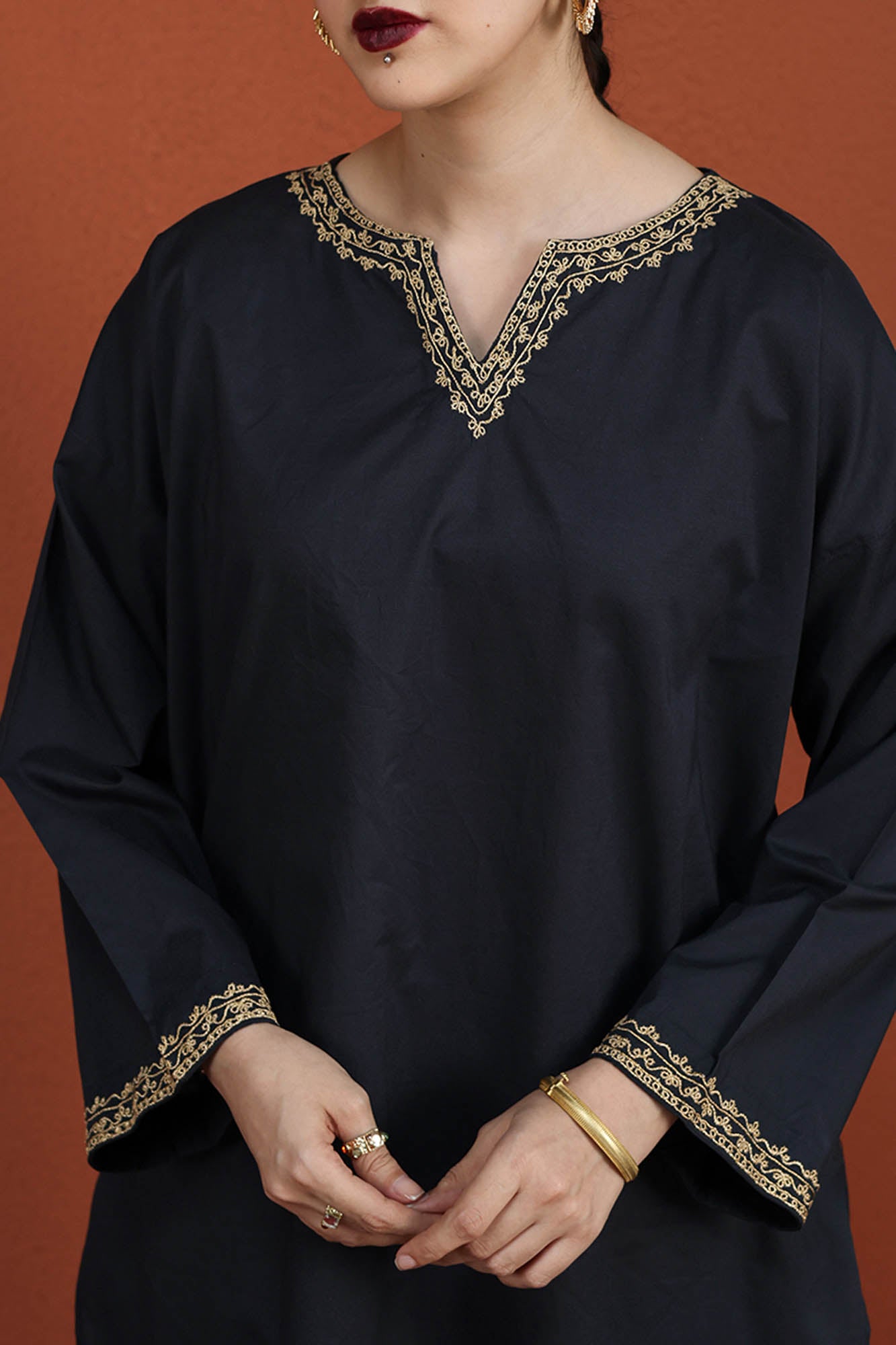 Midnight Embroidered Set