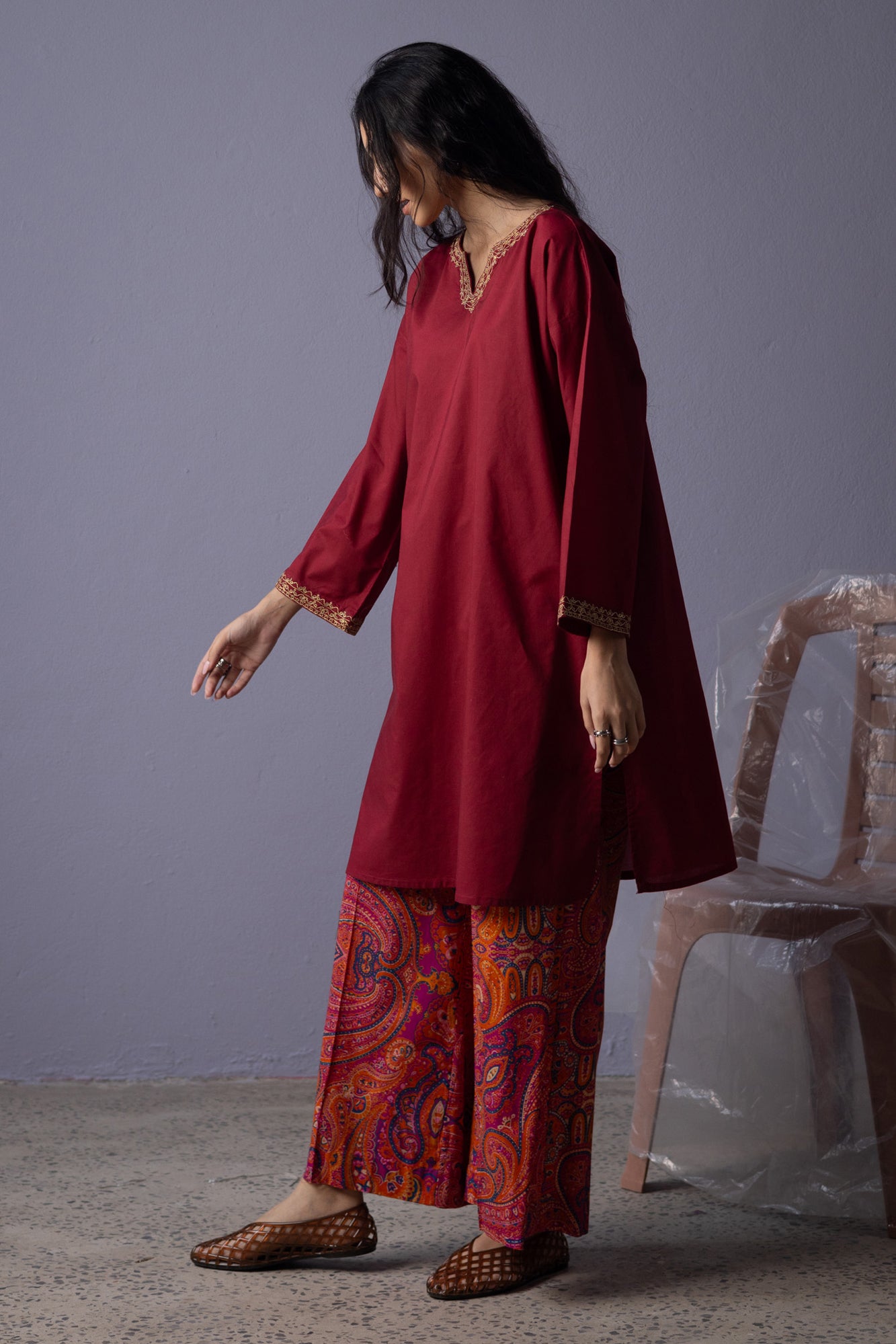 Midnight Embroidered Set