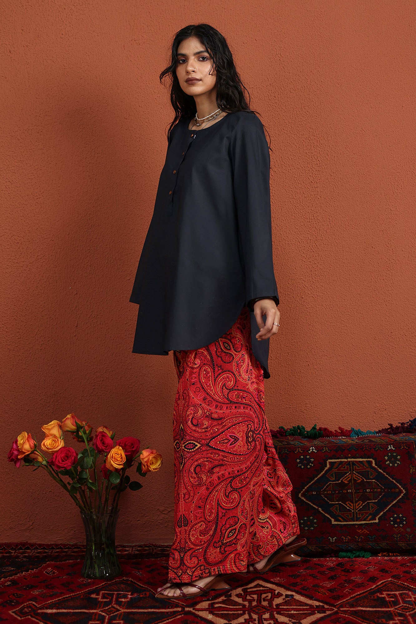 Pine Printed Farshi Set