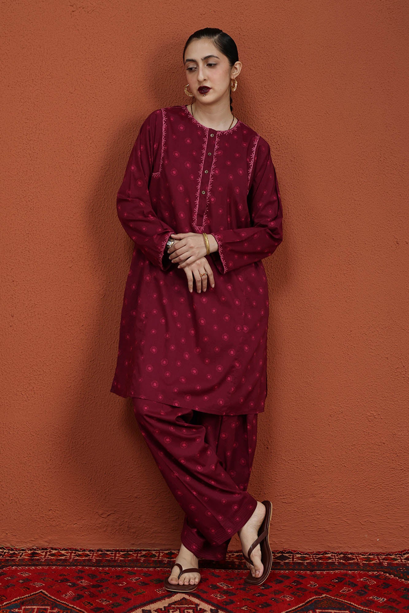 Merlot Printed Co-Ord Set