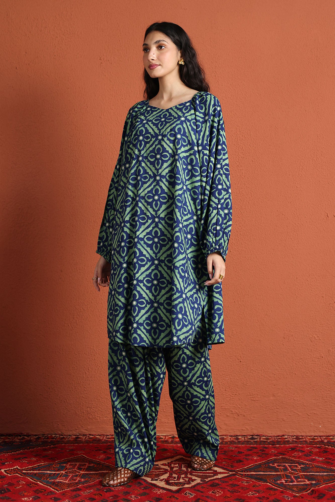 Burnt Bloom Printed Set