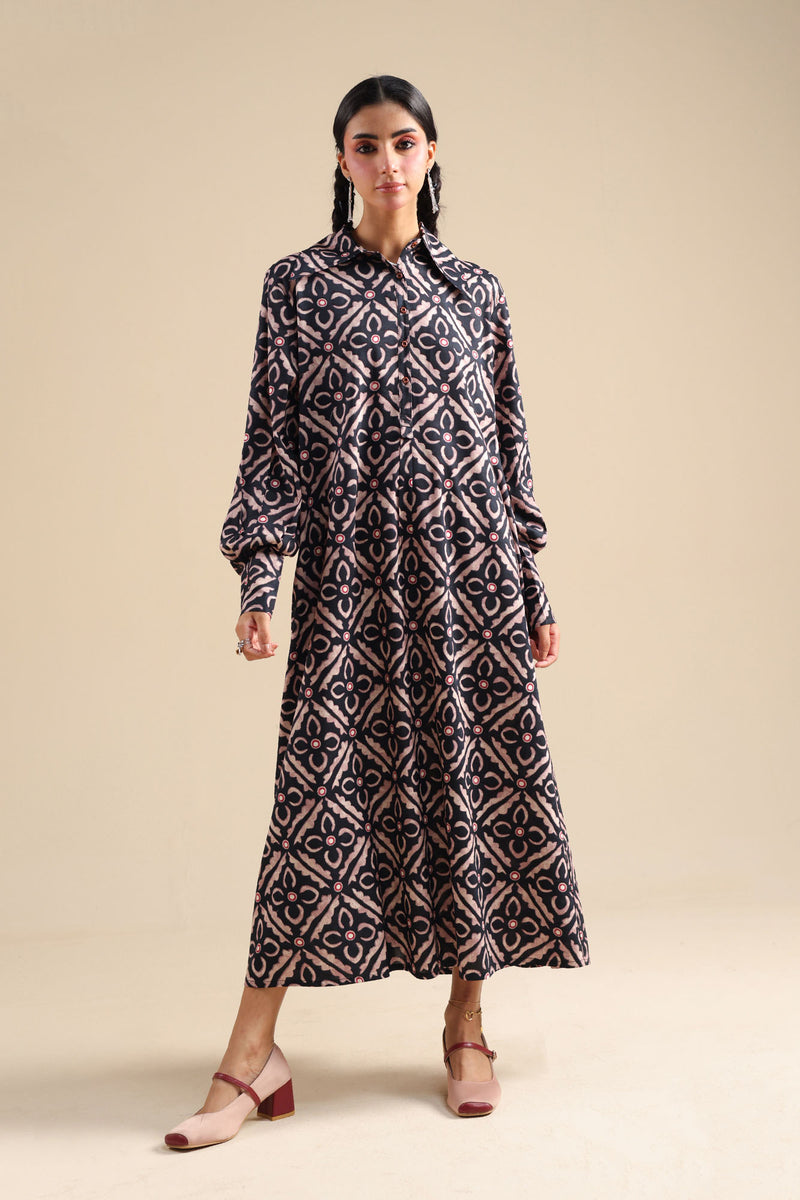 Pattern Foam Dress