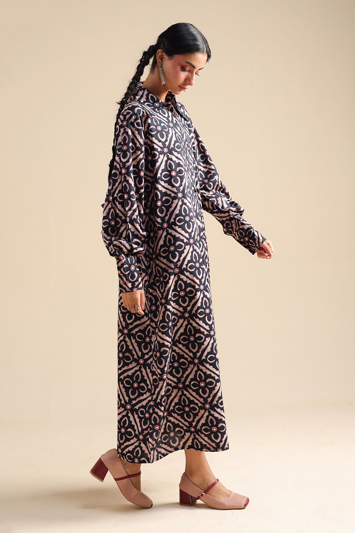 Pattern Foam Dress