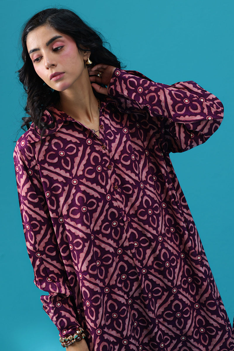 Pattern Foam Dress