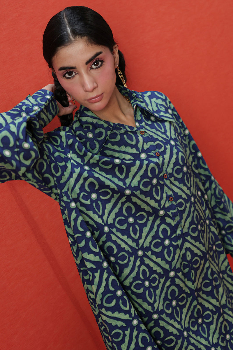 Pattern Foam Dress