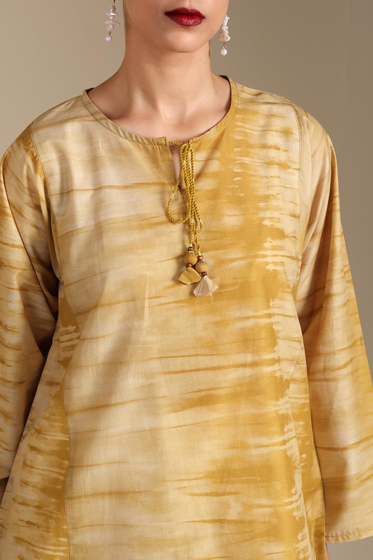 Abstract Foam Kurta