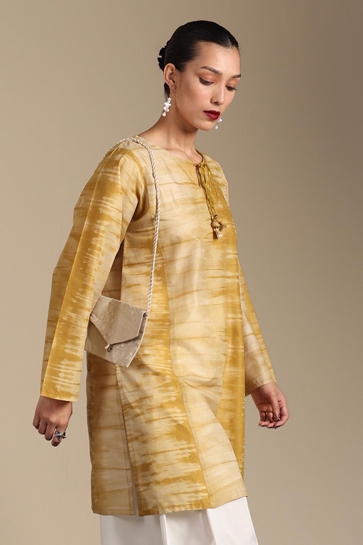 Abstract Foam Kurta